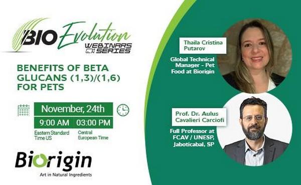 Biorigin Promotes a Webinar on the Benefits of Beta-glucans for Pets 