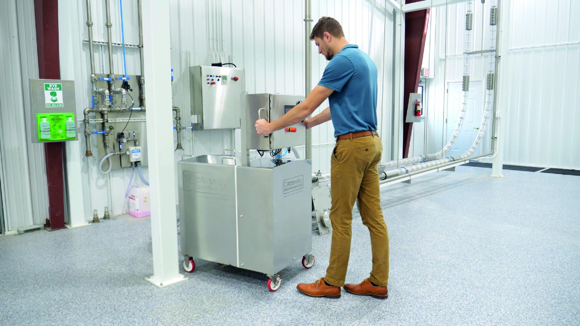 Mobile 'Smart Cart' Automates Food Conveyor CIP for Pet Food Manufacturers