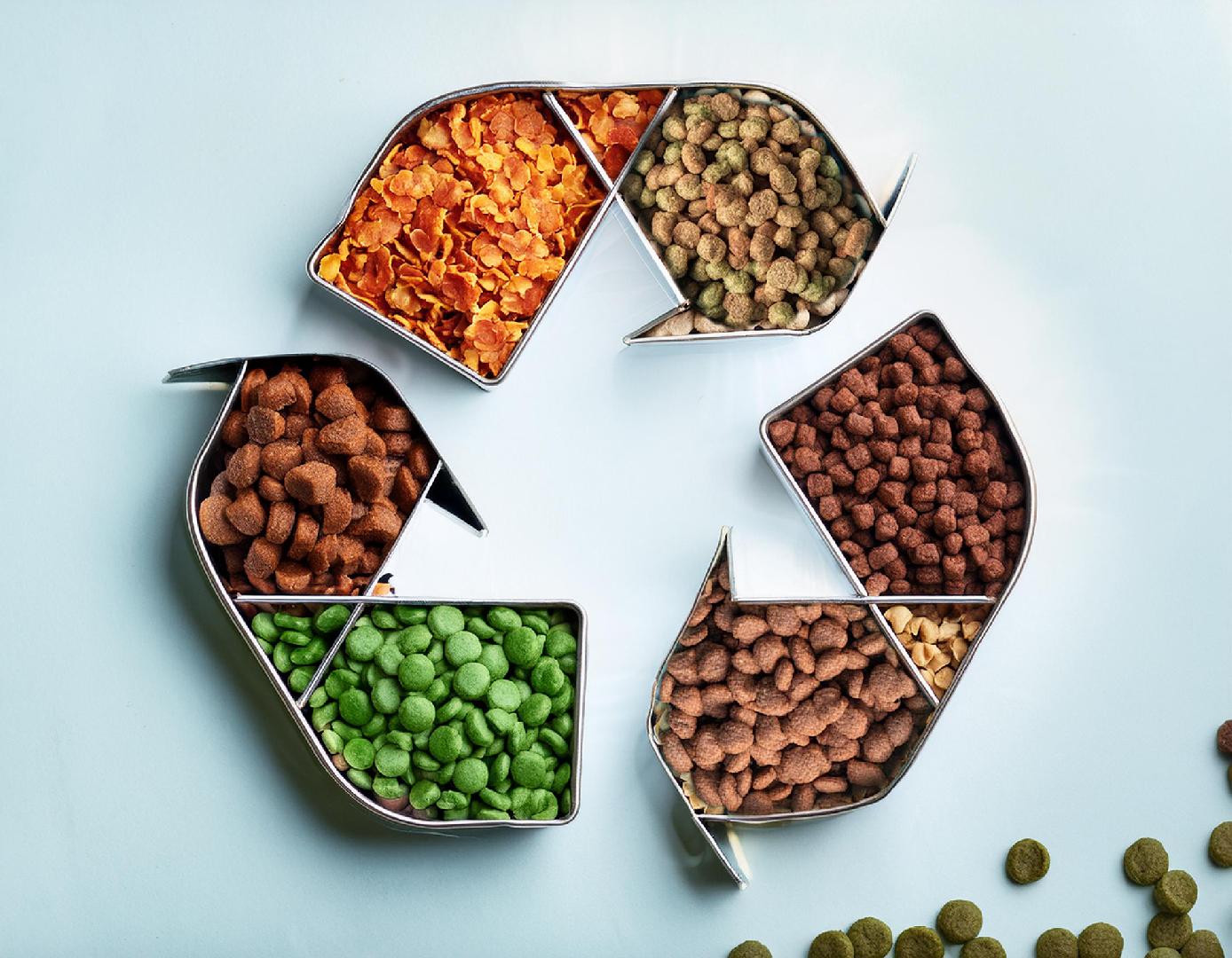 Reducing, recycling and reusing in the pet food market