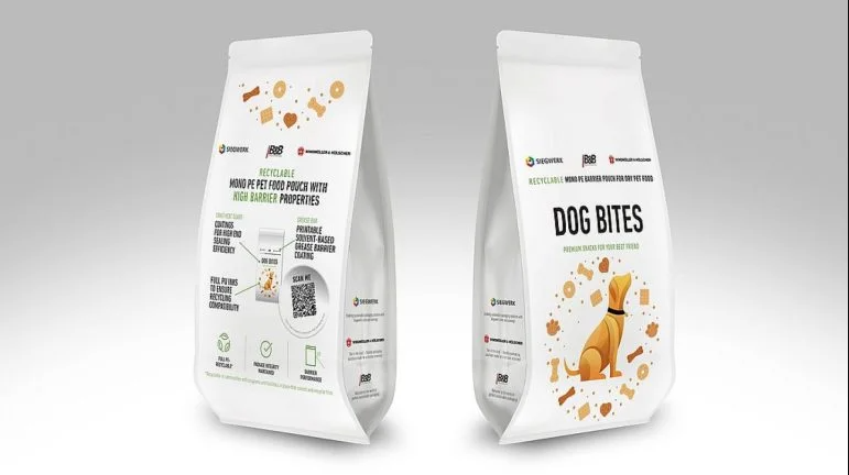 Siegwerk’s new coatings enable recyclable monomaterial pet food packaging