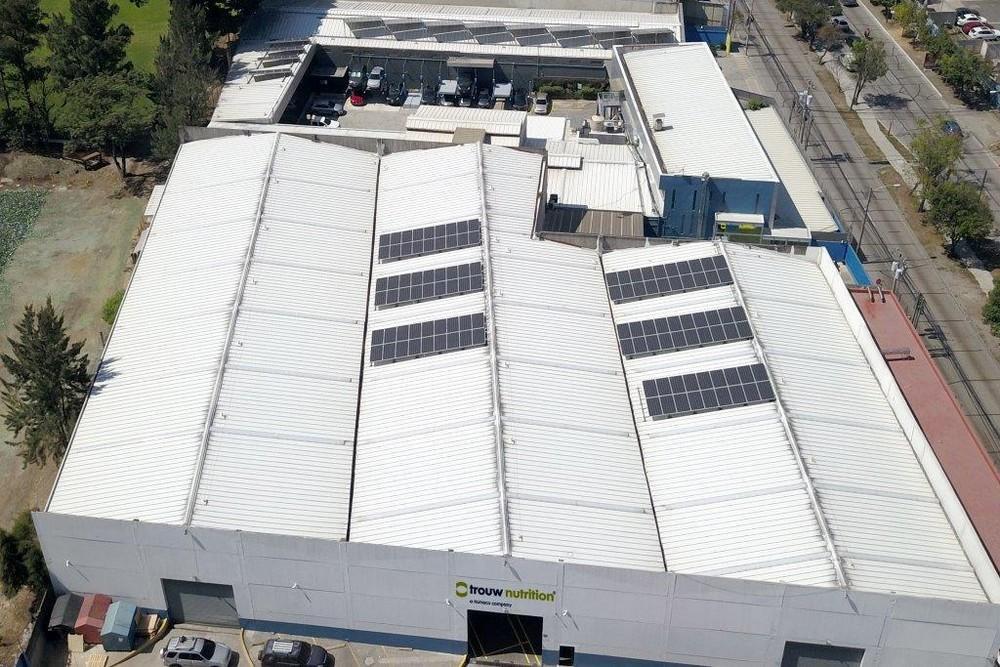 Trouw Nutrition´s plant in Guatemala generates up to 100% of its energy through Solar Panels